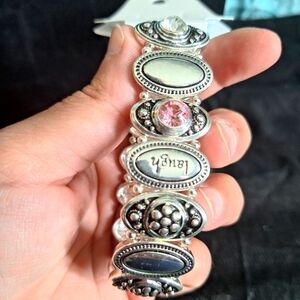 INSPIRATIONAL SILVER BRACELET HYPOALLERGENIC